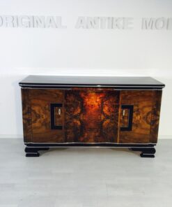 Art Deco, Buffet, Sideboard, Schrank, Aufbewahtung; Design, Moebel, Antik, Wohnzimmer, Klavierlack, Wlanussholz, Belgien, Innendesign