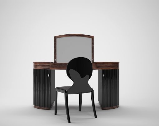 Art Deco, Moebel, Design, Makassar, Schmiktisch, beistelltisch, Wohnzimmer, Schlafzimmer, Stuhl, Innendesign, Maserung, klavierlack, Luxus