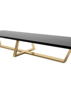 Schwarz, Gold, XXL, Esstisch, grosser Tisch, Moebel, Fünf Meter, Design, 500cm, Tafel, Klavierlack, Blattgold, Design, Innendesign