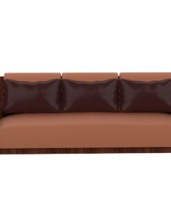 Großes Art Deco Sofa, Walnuss Holz, Maserung, XXL, Dreisitzer, Leder, Kissen, Innendesign, Luxusmoebel, Villa, Wohnzimmer, Sitzmoebel