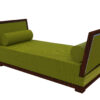Art Deco Design, Zweisitzer, Sofa, Gruen, Luxus, Kissen, Wohnzimmer, Schlafzimmer, Makassar, Holz, elegant, Innendesign,