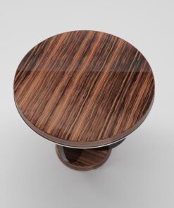 art, deco, beistelltisch, tisch, schubladen, schubladen, design, makassar, holz, möbel, chrom, furnier, wohnzimmer, individualisierbar