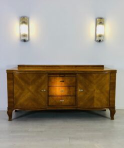 Original Art Deco Sideboard, Helles Walnussholz, Antik, 1920er, Design, Furnier, Aufbewahrung, Moebel, Luxus, toller Farbton