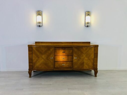 Original Art Deco Sideboard, Helles Walnussholz, Antik, 1920er, Design, Furnier, Aufbewahrung, Moebel, Luxus, toller Farbton