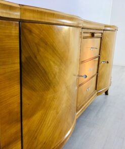 Original Art Deco Sideboard, Helles Walnussholz, Antik, 1920er, Design, Furnier, Aufbewahrung, Moebel, Luxus, toller Farbton