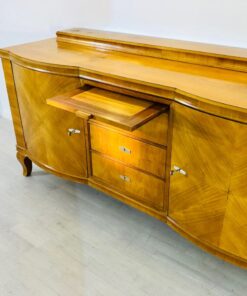 Original Art Deco Sideboard, Helles Walnussholz, Antik, 1920er, Design, Furnier, Aufbewahrung, Moebel, Luxus, toller Farbton