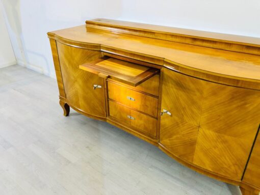 Original Art Deco Sideboard, Helles Walnussholz, Antik, 1920er, Design, Furnier, Aufbewahrung, Moebel, Luxus, toller Farbton