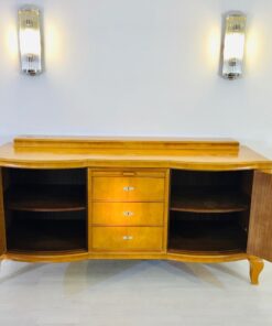 Original Art Deco Sideboard, Helles Walnussholz, Antik, 1920er, Design, Furnier, Aufbewahrung, Moebel, Luxus, toller Farbton