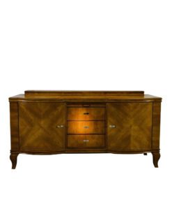 Original Art Deco Sideboard, Helles Walnussholz, Antik, 1920er, Design, Furnier, Aufbewahrung, Moebel, Luxus, toller Farbton