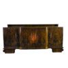 Großes Art Deco Walnuss Sideboard, Kirsch-Ornamente, klassisches Design, Walnussholz, Original, Antik, XXL, Furnier, Stauraum, Maserung