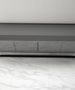 Modernes Design Sideboard mit einem Hochglanz-Finish, Luxusmoebel, Aufbewahrung, Moebel, Innendesign, Grauer lack, graue Moebel