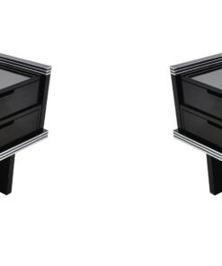 Art Deco Sessel mit Chromleisten, Pärchen, Designmöbel, Innendesign, Luxus, Individualisierbar, Sitzmöbel, Schubladen, Wohnzimmer