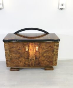 Art Deco Kommode Kaukasisches Nussbaumholz, Art Deco Sideboard, Möbel, Aufbewahrung, Luxusmöbel, Designmöbel, Innendesign