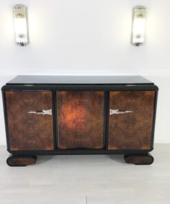 Wurzelholz Art Deco Sideboard aus Frankreich 1920er, Original Antike Möbel, Design Möbel, Walnussholz, Wohnzimmer Möbel, Buffet, Schrank