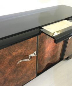 Wurzelholz Art Deco Sideboard aus Frankreich 1920er, Original Antike Möbel, Design Möbel, Walnussholz, Wohnzimmer Möbel, Buffet, Schrank