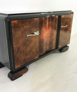 Wurzelholz Art Deco Sideboard aus Frankreich 1920er, Original Antike Möbel, Design Möbel, Walnussholz, Wohnzimmer Möbel, Buffet, Schrank