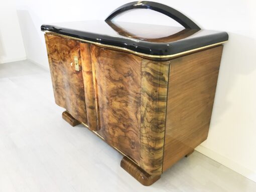 Art Deco Kommode Kaukasisches Nussbaumholz, Art Deco Sideboard, Möbel, Aufbewahrung, Luxusmöbel, Designmöbel, Innendesign