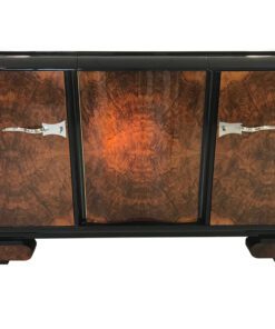 Wurzelholz Art Deco Sideboard aus Frankreich 1920er, Original Antike Möbel, Design Möbel, Walnussholz, Wohnzimmer Möbel, Buffet, Schrank