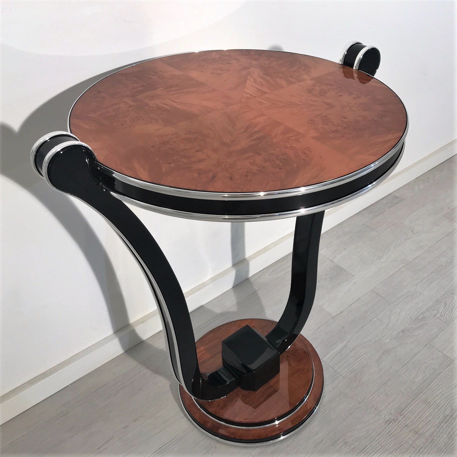Honig Ahorn Art Deco Stil Beistelltisch Original Antike
