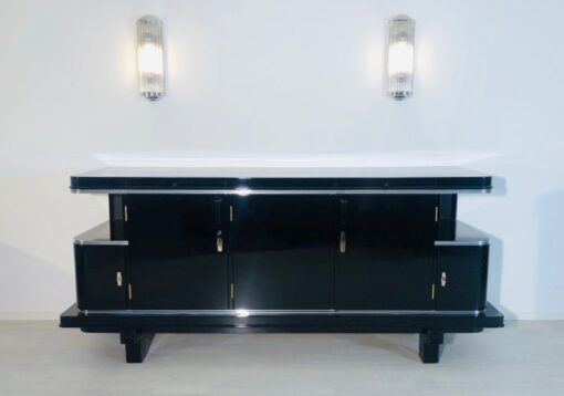 art, deco, möbel, schwarz, sideboard, 1920, alt, antik, original, wohnzimmer, elegant, modern, design, restauriert, super