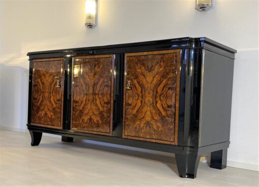 Französisches Art Deco Sideboard Nussbaum 1930er Jahre, Art Deco Sideboard, Art Deco Moebel, Design Moebel, Innendesign, Walnuss-Furnier