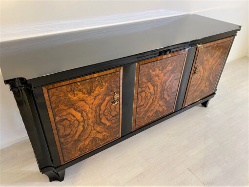 Französisches Art Deco Sideboard Nussbaum 1930er Jahre, Art Deco Sideboard, Art Deco Moebel, Design Moebel, Innendesign, Walnuss-Furnier