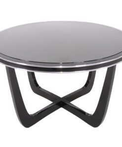 Art Deco Couchtisch, schwarz, 1930er-Jahre, Restauriert