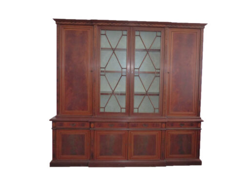 Display Cabinet, Mahogany, Inlays