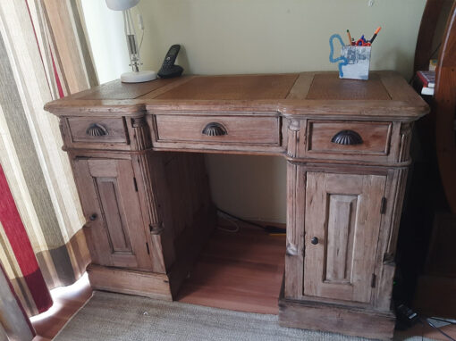 Desk, Vintage, Solid Wood, Used-Look