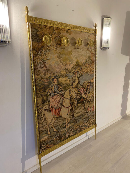 Handmade Tapestry In A Gold-Colored Frame