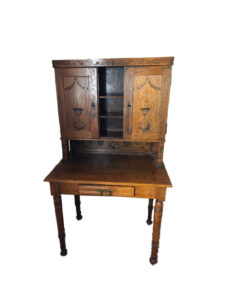 Small Antique Secretary, Solid Wood