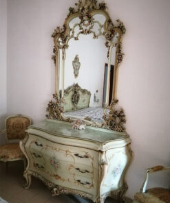 Dressing Table With Large Mirror, Baroque-Style