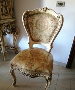 Dining Room Table, 4 Chairs, Baroque-Style
