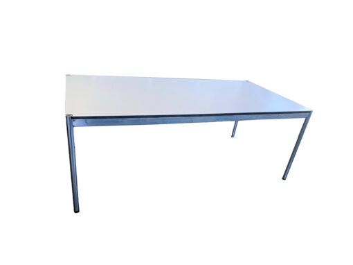 White Designer Table, USM, Dining-/Livingroom