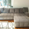 Grey Designer Corner Sofa, Living Room