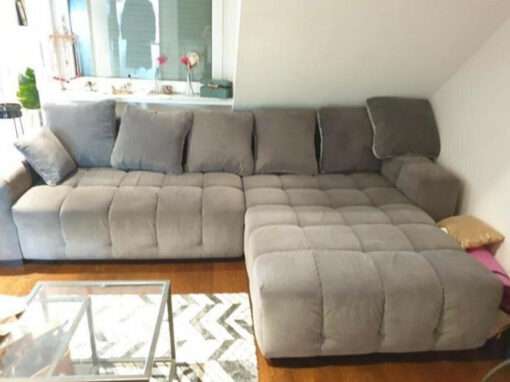 Grey Designer Corner Sofa, Living Room
