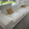 Design Sofa Loft, White, Leather, 320 x 128cm