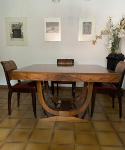 Art Deco, Dining Table, 6 Chairs, France