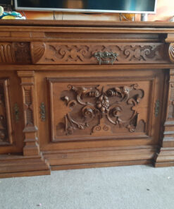 Heavy Antique Sideboard, Solid Wood