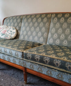 Green Upholstered Warrings Sofa Suite