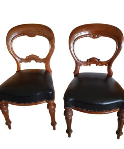 3 Restored Mahogany Wood Chairs, 19th Century
