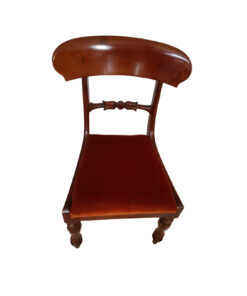 1 Restored Mahogany Wood Chairs, 19th Century