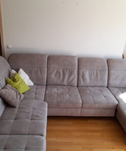 Grey Corner Sofa, Segmüller, Model Infinity