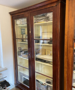 Bookcase, Display Cabinet, Solid Wood, Glass