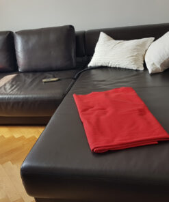 Black Corner Sofa, Leather, Electrically Adjustable