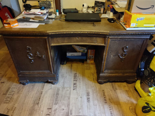 Empire Desk, Dark Solid Wood, Study