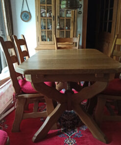 Dining Room, Table, 6 Chairs, Solid Oakwood