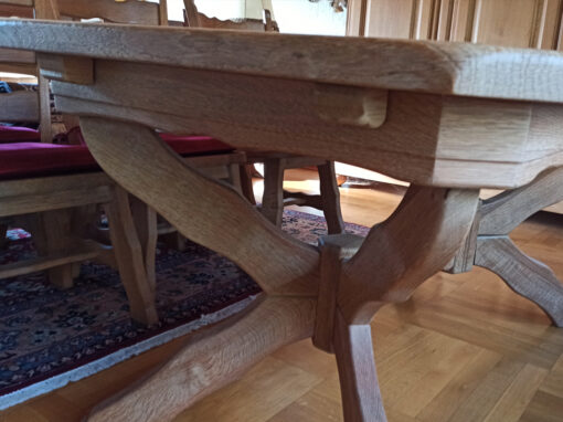 Dining Room, Table, 6 Chairs, Solid Oakwood