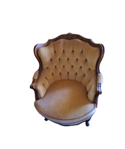 Warrings Upholsted Armchair, Solid Wood