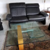 Glass Coffee Table and glass bowl